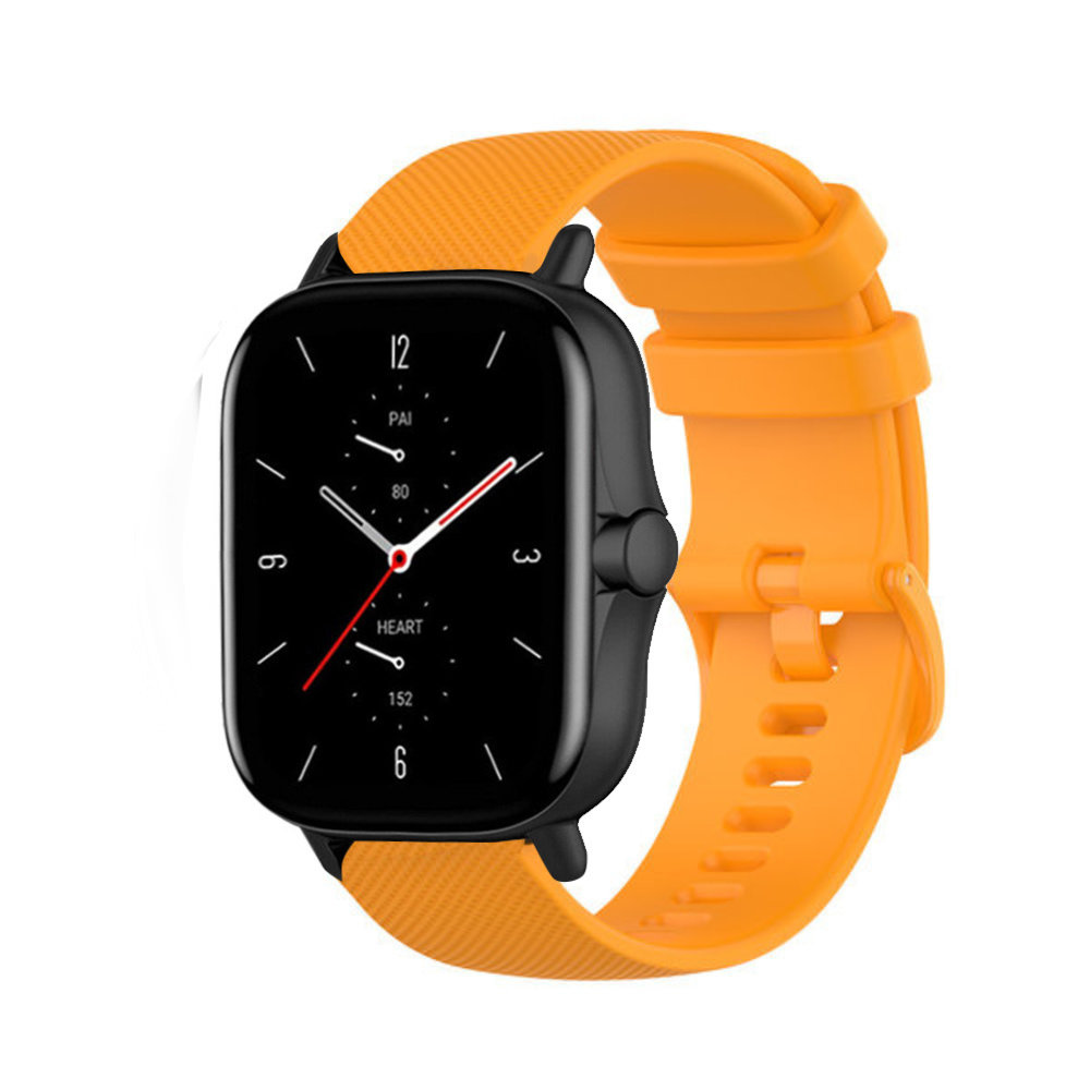Strap-it Strap-it Bracelet silicone luxe Xiaomi Amazfit GTS 2 (orange)