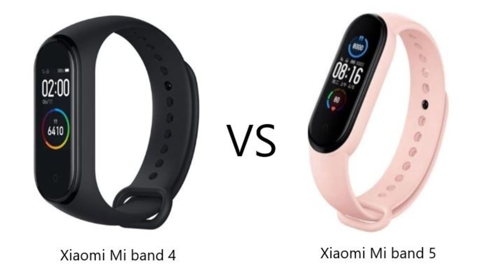 Mi band 4 vs Mi band 5 Braceletsmartwatch
