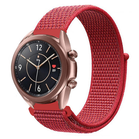 Strap-it Strap-it Bracelet nylon Samsung Galaxy Watch 3 41mm (rouge) Strap-it Strap-it Bracelet nylon Samsung Galaxy Watch 3 41mm (rouge)