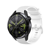 Strap-it Bracelet silicone luxe Huawei Watch GT 3 46mm (blanc)