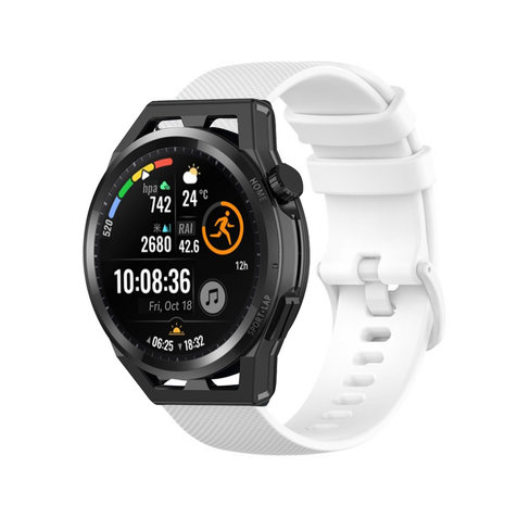 Strap-it Strap-it Bracelet silicone luxe Huawei GT Runner (blanc)