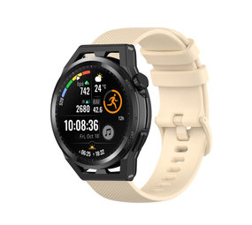 Strap-it Bracelet silicone luxe Huawei GT Runner (beige)