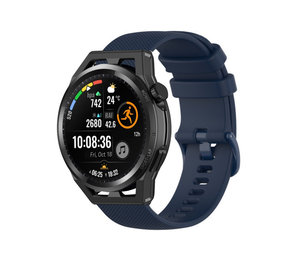 Strap-it Bracelet silicone luxe Huawei GT Runner (bleu foncé)