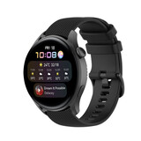 Strap-it Bracelet silicone luxe Huawei Watch 3 (Pro) (noir)