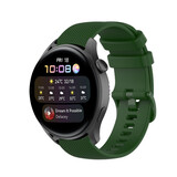 Strap-it Bracelet silicone luxe Huawei Watch 3 (Pro) (vert armée)