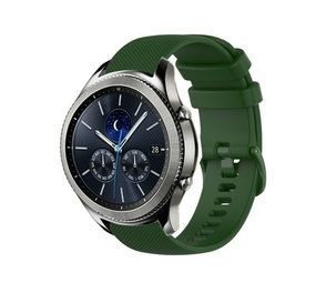 Strap-it Bracelet silicone luxe Samsung Gear S3 (vert armée)