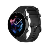 Strap-it Bracelet silicone luxe Amazfit GTR 3 (Pro) (noir)
