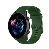 Strap-it Bracelet silicone luxe Amazfit GTR 3 (Pro) (vert armée)
