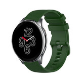Strap-it Bracelet silicone luxe OnePlus Watch (vert armée)