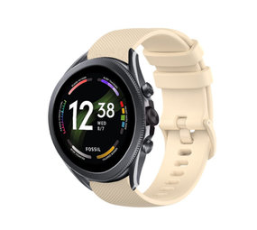 Strap-it Bracelet silicone luxe Fossil Gen 6 44mm(beige)