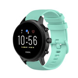 Strap-it Bracelet silicone luxe Fossil Gen 5 (aqua)