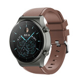 Strap-it Bracelet silicone Huawei Watch GT 2 Pro (marron café)