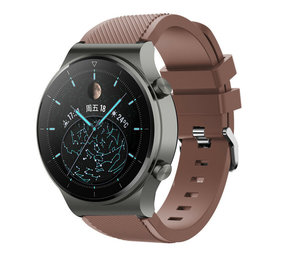 Strap-it Bracelet silicone Huawei Watch GT 2 Pro (marron café)