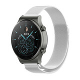 Strap-it Bracelet Milanais Huawei Watch GT 2 Pro (argent)
