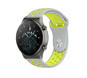 Strap-it Bracelet sport Huawei Watch GT 2 Pro (gris/jaune)