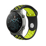 Strap-it Bracelet sport Huawei Watch GT 2 Pro (noir/jaune)
