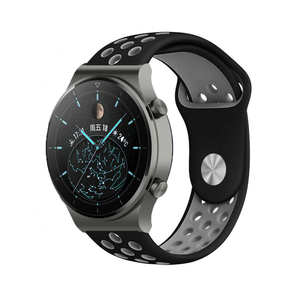 Strap-it Strap-it Bracelet sport Huawei Watch GT 2 Pro (noir/gris)