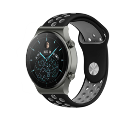Strap-it Bracelet sport Huawei Watch GT 2 Pro (noir/gris)