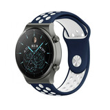 Strap-it Bracelet sport Huawei Watch GT 2 Pro (bleu/blanc)