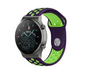 Strap-it Bracelet sport Huawei Watch GT 2 Pro (violet/vert)