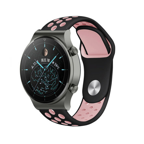 Strap-it Strap-it Bracelet sport Huawei Watch GT 2 Pro (noir/rose)