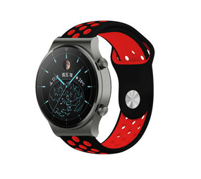 Strap-it Bracelet sport Huawei Watch GT 2 Pro (noir/rouge)