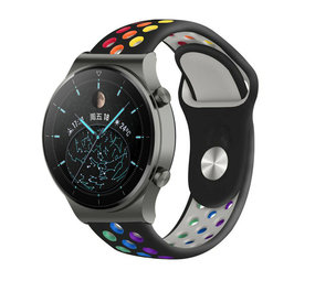 Strap-it Bracelet sport Huawei Watch GT 2 Pro (noir coloré)