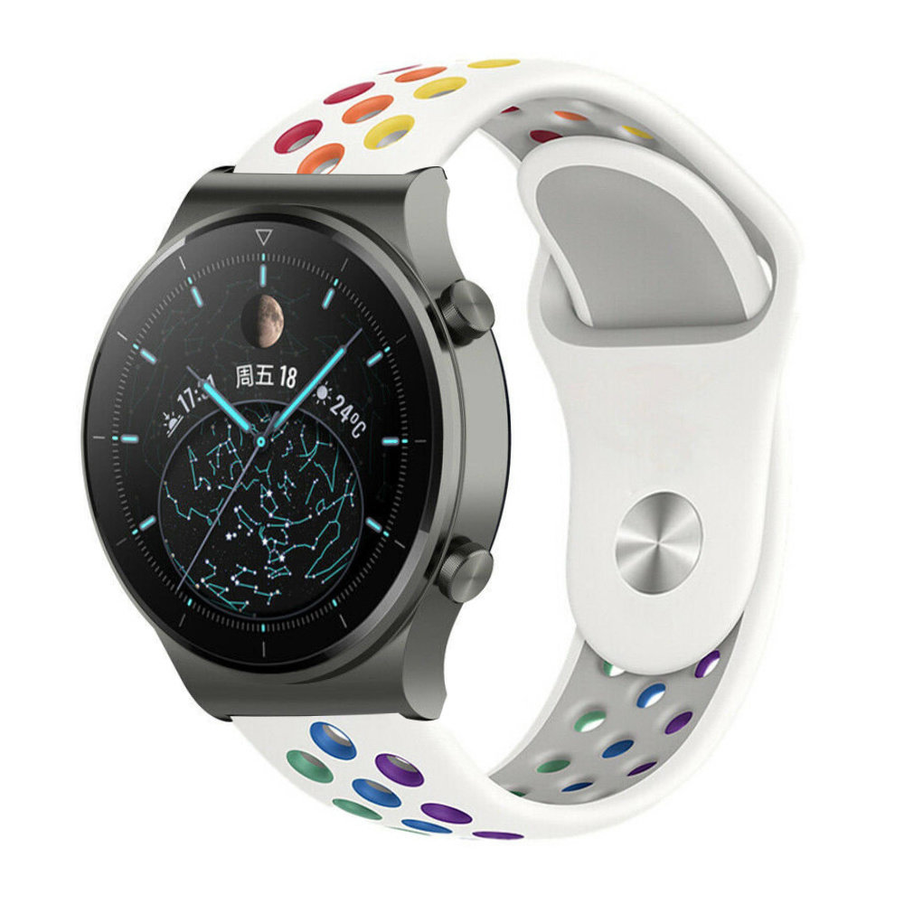 Strap-it Strap-it Bracelet sport Huawei Watch GT 2 Pro (blanc coloré)