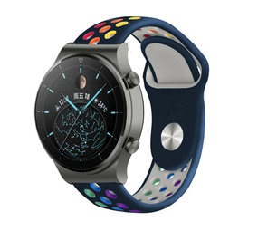 Strap-it Bracelet sport Huawei Watch GT 2 Pro (bleu foncé coloré)
