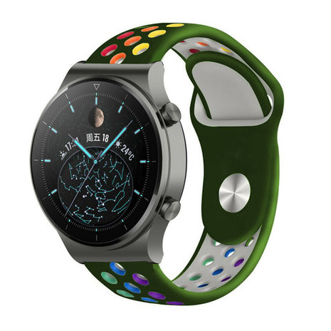 Strap-it Strap-it Bracelet sport Huawei Watch GT 2 Pro (vert armée coloré)