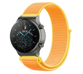 Strap-it Bracelet nylon Huawei Watch GT 2 Pro (jaune clair) Strap-it Bracelet nylon Huawei Watch GT 2 Pro (jaune clair)