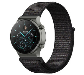 Strap-it Bracelet nylon Huawei Watch GT 2 Pro (noir)