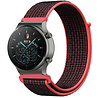 Strap-it Strap-it Bracelet nylon Huawei Watch GT 2 Pro (noir/rouge) Strap-it Strap-it Bracelet nylon Huawei Watch GT 2 Pro (noir/rouge)