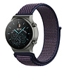 Strap-it Strap-it Bracelet nylon Huawei Watch GT 2 Pro (violet-bleu) Strap-it Strap-it Bracelet nylon Huawei Watch GT 2 Pro (violet-bleu)
