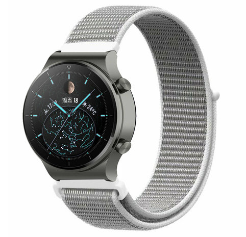 Strap-it Strap-it Bracelet nylon Huawei Watch GT 2 Pro (coquillage)