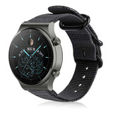 Strap-it Bracelet nylon boucle Huawei Watch GT 2 Pro (noir)