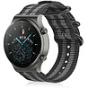 Strap-it Strap-it Bracelet nylon boucle Huawei Watch GT 2 Pro (noir/gris) Strap-it Strap-it Bracelet nylon boucle Huawei Watch GT 2 Pro (noir/gris)