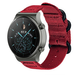 Strap-it Bracelet nylon boucle Huawei Watch GT 2 Pro (rouge)