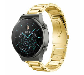 Strap-it Bracelet acier Huawei Watch GT 2 Pro (or)