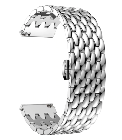 Strap-it Strap-it Bracelet acier dragon Huawei Watch GT 2 Pro (argent) Strap-it Strap-it Bracelet acier dragon Huawei Watch GT 2 Pro (argent)