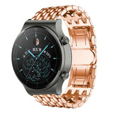 Strap-it Bracelet acier dragon Huawei Watch GT 2 Pro (or rose)