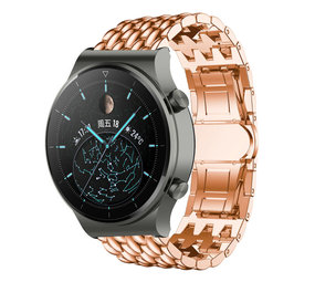 Strap-it Bracelet acier dragon Huawei Watch GT 2 Pro (or rose) Strap-it Bracelet acier dragon Huawei Watch GT 2 Pro (or rose)