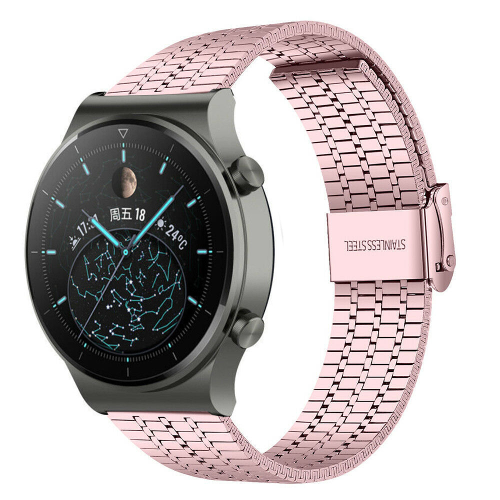 Strap-it Strap-it Bracelet acier inoxydable Huawei Watch GT 2 Pro (rose)