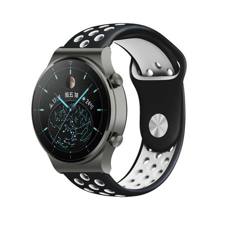 Strap-it Strap-it Bracelet sport Huawei Watch GT 2 Pro (noir/blanc)