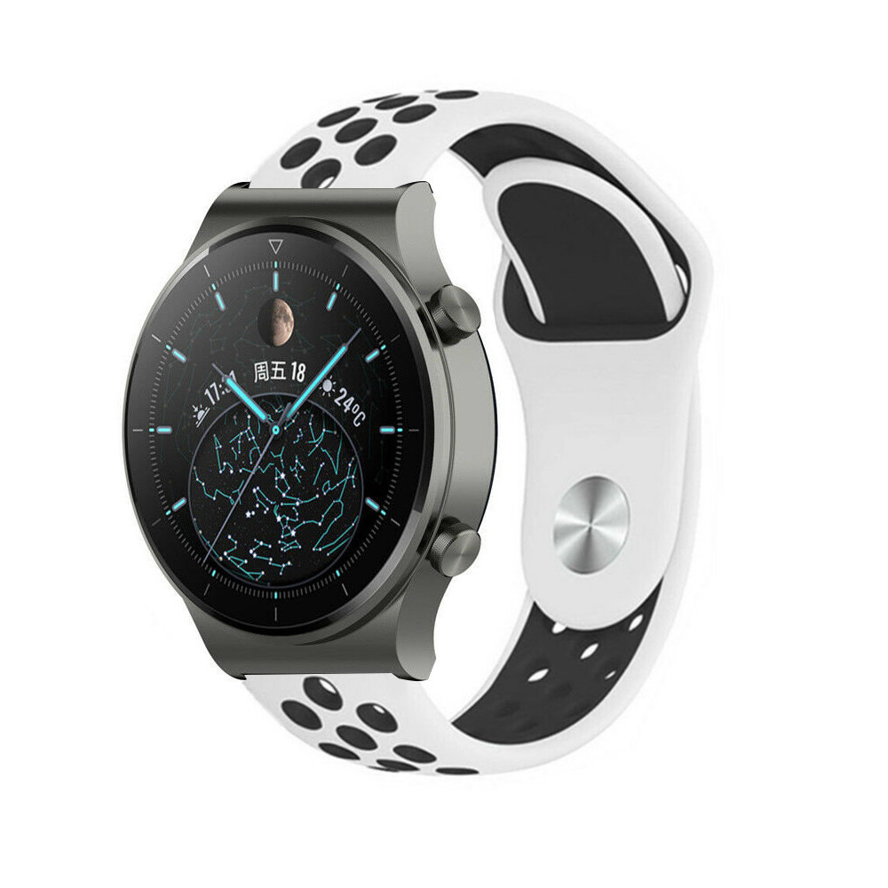 Strap-it Strap-it Bracelet sport Huawei Watch GT 2 Pro (blanc/noir)