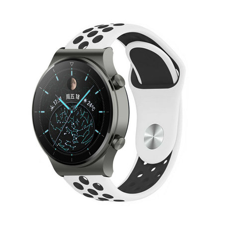 Strap-it Strap-it Bracelet sport Huawei Watch GT 2 Pro (blanc/noir)
