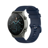Strap-it Bracelet silicone luxe Huawei Watch GT 2 Pro (bleu foncé)