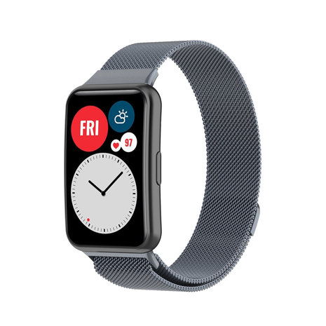 Strap-it Strap-it Bracelet Milanais Huawei Watch Fit New (gris sidéral)