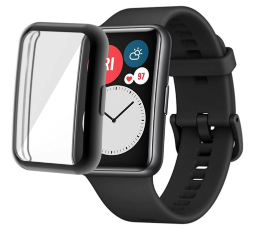 Strap-it Strap-it Coque protection TPU Huawei Watch Fit New (noir)