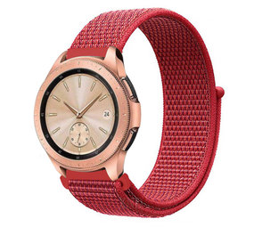 Strap-it Bracelet nylon Samsung Galaxy Watch 42mm (rouge)